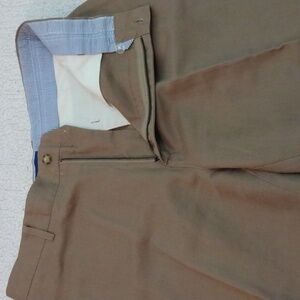 Club Room Light Brown Linen/Cotton Summer Pants  33 - 30